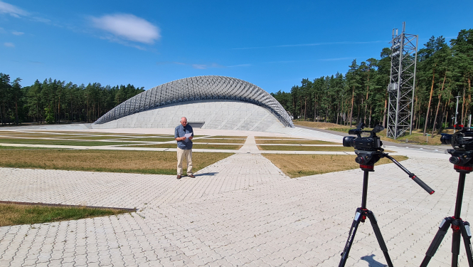 Dainis Īvāns Mežaparka estrādē 2021. gada vasarā, LNVM foto