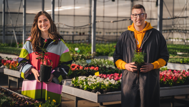 Vadītāji Māra Sleja un Reinis Ošenieks, foto: LTV/Ronalds Blūms.