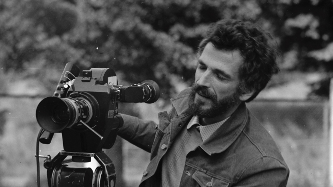 Operators Dāvis Sīmanis, foto: Latvijas Valsts kinofotofonodokumentu arhīvs