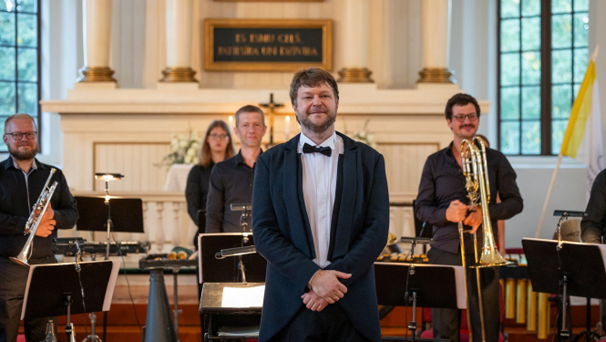 Koncerts Nīcas ev. lut. baznīcā, foto: Jānis Vecbrālis.