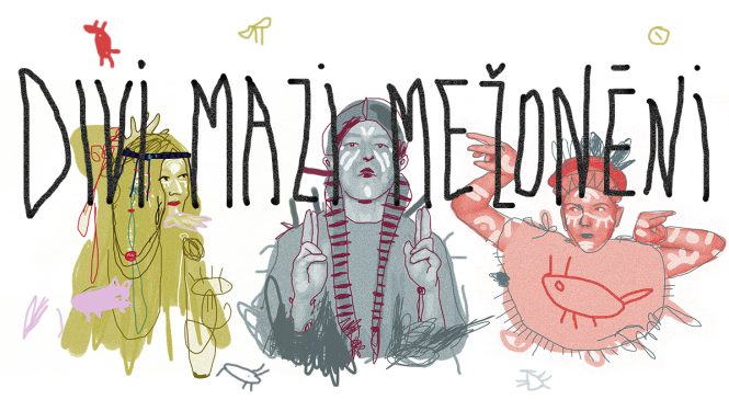 Iestudējuma “Divi mazi mežonēni” vizuālais materiāls