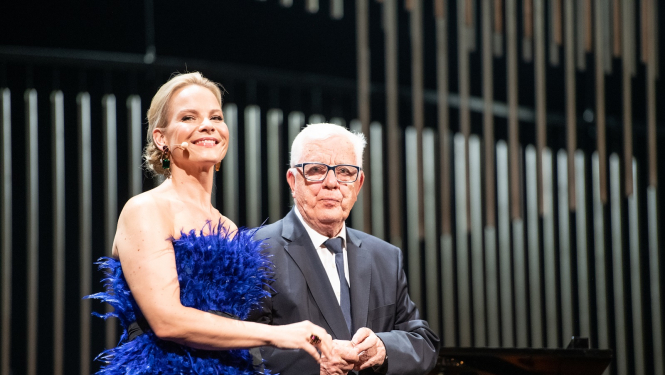 Maestro Raimonds Pauls un operdziedātāja Elīna Garanča