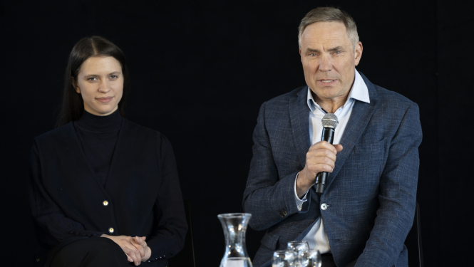 Preses konference Dailes par Dailes teātra repertuāru, foto: Marko Rass