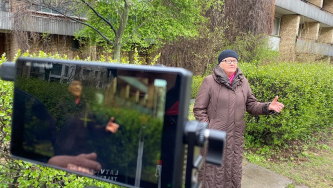 Filmēšanas process.