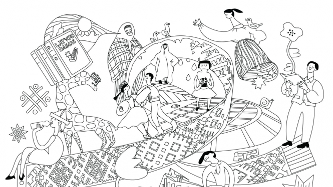 Dziesmu svētkiem Latvijas kultūras kanonā veltītas krāsojamās lapas