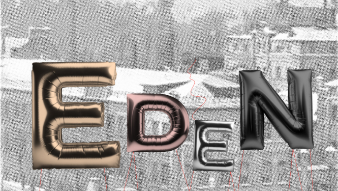 “Jauna adrese: ĒDENE”, dizaina autors: Krišs Salmanis, 2024.