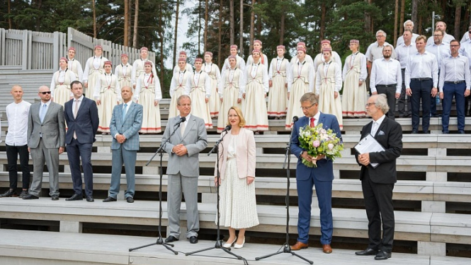 Svinīgā ceremonijā atklāts Mežaparka Lielās estrādes pirmais atjaunotais posms
