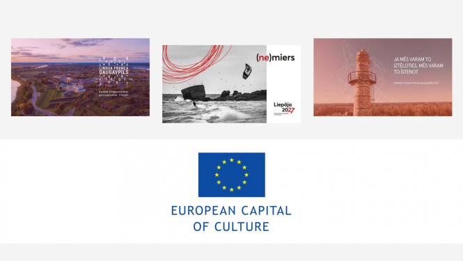 Eiropas kultūras galvaspilsētas konkursa kandidātpilsētas - Daugavpils, Liepāja un Valmiera