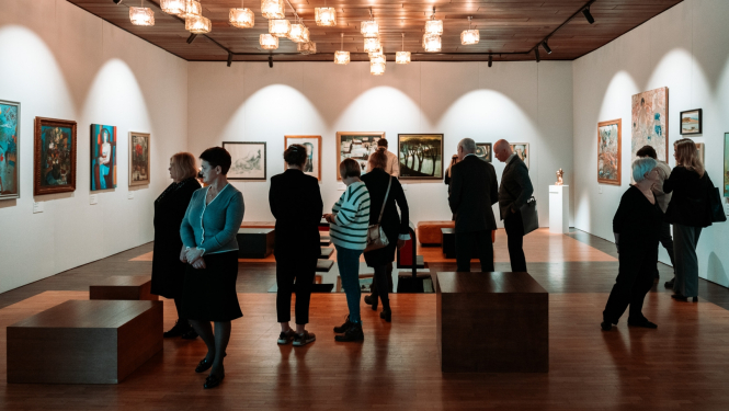 Dailes teātrī skatāma izstāde “Eksistence ārpus laika”, foto: Mārcis Baltskars