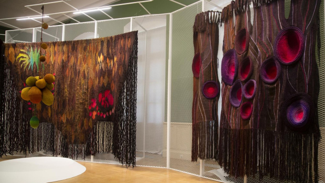 Edītes Pauls-Vīgneres personālizstāde “Skatiena evolūcija” muzejrezervātā “Caricino” Maskavā. 2021. Publicitātes foto