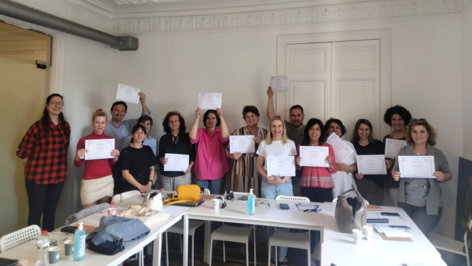 Eiropas Savienības Erasmus+ programmas projekta dalībnieki no Liepājas Mūzikas, mākslas un dizaina vidusskolas