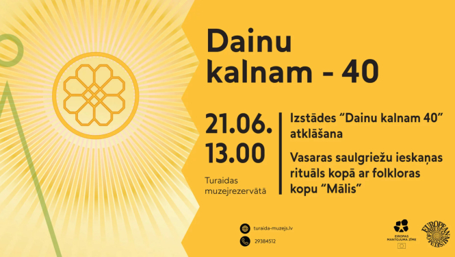 Afiša "Dainu Kalnam - 40"