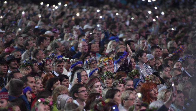 Dziesmu svētku koncerts, foto no LNKC arhīva