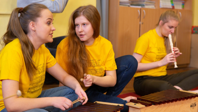 JVLMA pedagoģijas studenti, foto: Edmunds Mickus.