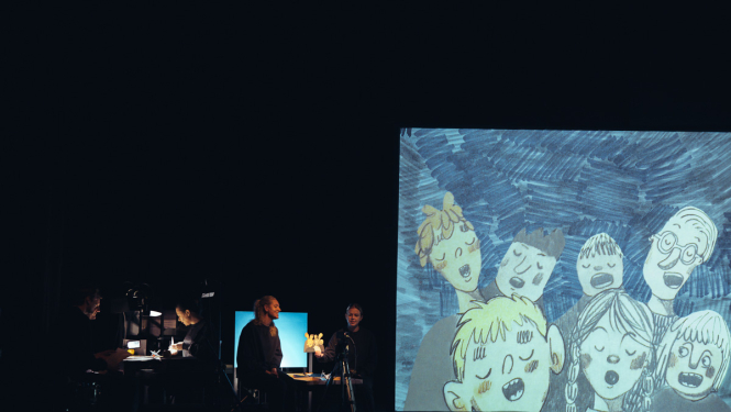 Izrādes process uz skatuves