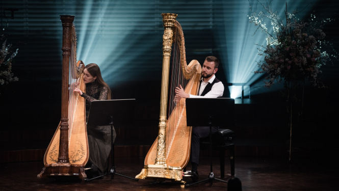 Arfisti Joels fon Lerbers (Joel von Lerber) un Dārta Tisenkopfa, foto: Valters Pelns.