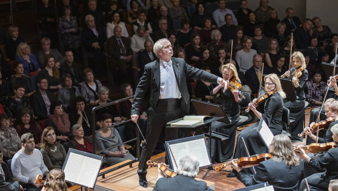 Diriģents Gintars Rinkevičs, foto: Jānis Vecbrālis
