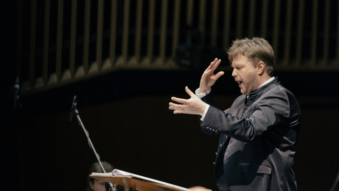 Diriģents un klarnetists Guntis Kuzma, foto: Jānis Porietis