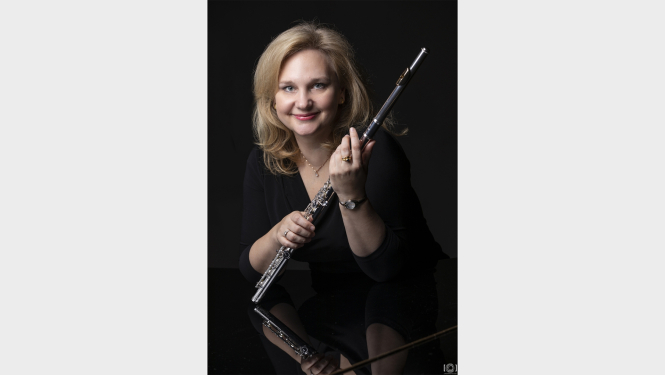 Flautiste Ilze Urbāne, foto: Jānis Porietis