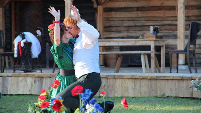 "Skroderdienas Silmačos" izrāde Druvienā.