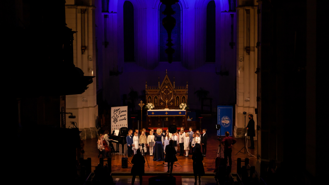 Koris koncertā, foto: Rihards Mors