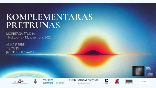 Izstādes “Komplementārās pretrunas” plakāts