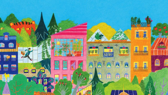 Starptautiska ilustrāciju izstāde “Izstāstīt pilsētu” - vizuālais materiāls