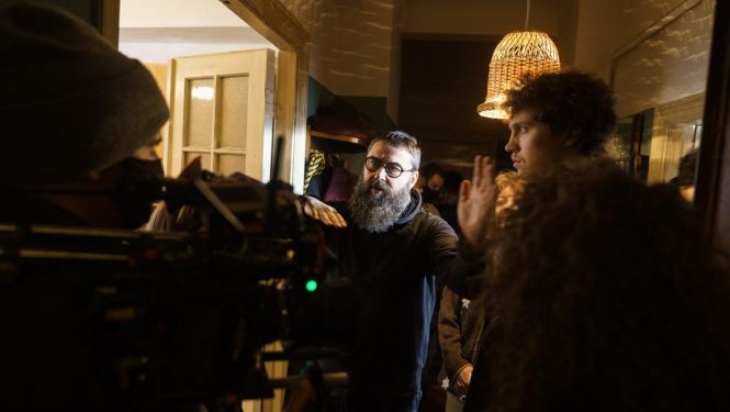 Darbs uz filmēšanas laukuma, foto: Andrejs Strokins