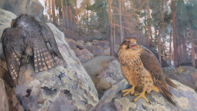 Ēro Jernefelts “Vanagi mežā”. 1895.