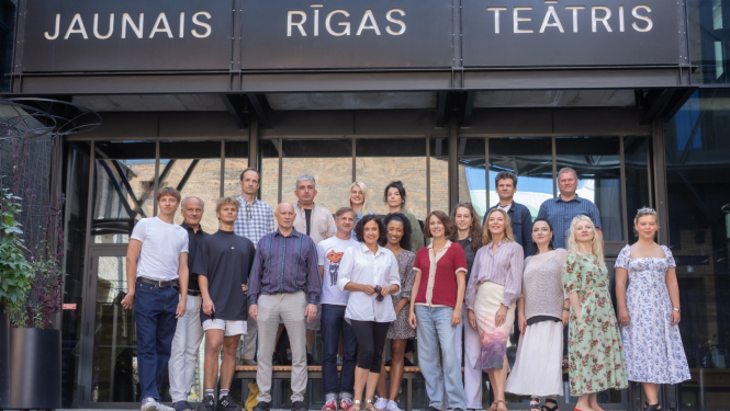 JRT aktieri 2024./2025. gada sezonu uzsākot, foto: Jānis Deinats