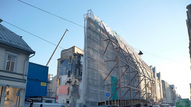 Jaunā Rīgas teātra ēkas fasādes pārbūve