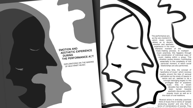 Attēls ar zīmētiem melnbaltiem siluetiem