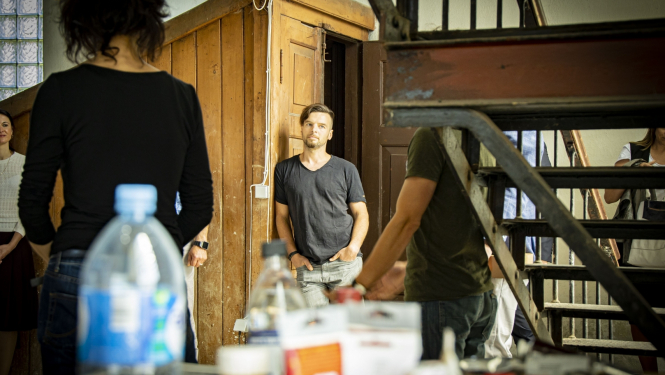 Karostas ūdenstorņa rezidencē strādā mākslinieki, foto: Aigars Prūsis.