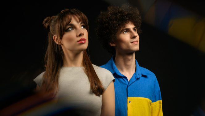 Ukraiņu - latviešu mūziķi Katrīna Gupalo un Edgars Vilcāns, foto: Šeila Orlova