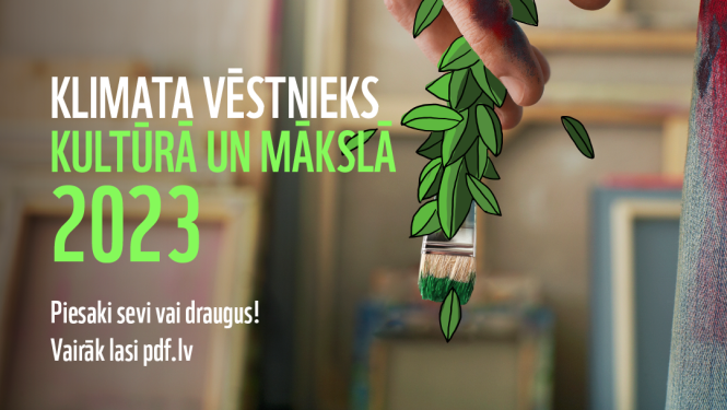 Konkursa “Klimata vēstnieks kultūrā un mākslā” vizuālais materiāls