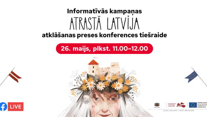 Kampaņas "Atrastā Latvija" publicitātes attēls