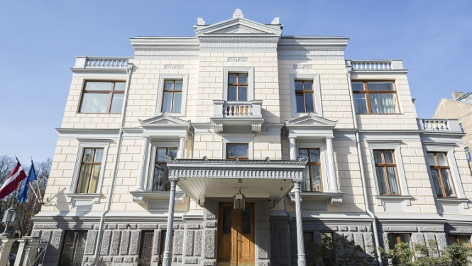 Kultūras ministrijas ēkas Krišjāņa Valdemāra ielā 17a fasāde