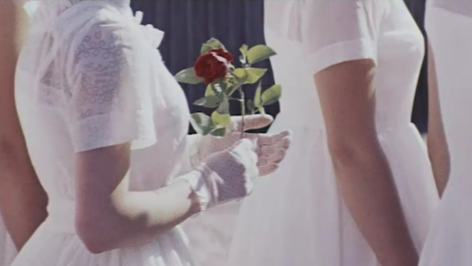 Kadrs no filmas "Kuldīgas freskas" (1966)