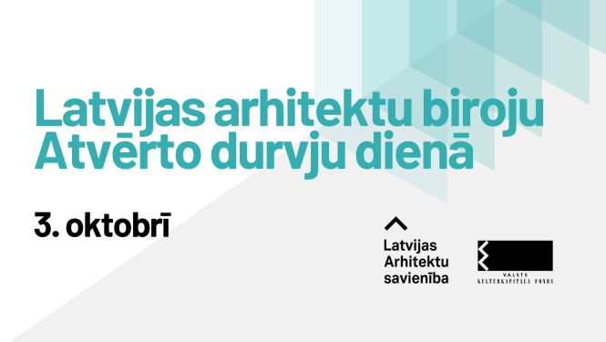 Attēls ar tekstu: Latvijas arhitektu biroju Atvērto durvju diena