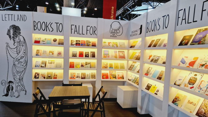 Latvijas stends grāmatu tirgū Leipcigā