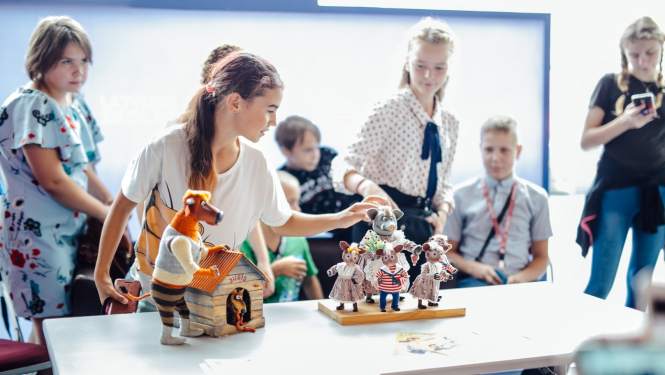 Programmas "Latvijas skolas soma" norises, foto: Kaspars Teilāns, Kultūras ministrija.