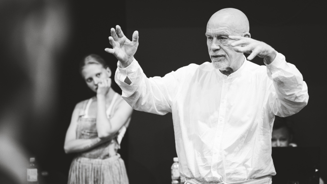 Džona Malkoviča iestudējuma “Leopoldštate” tapšanas process, foto: Marko Rass