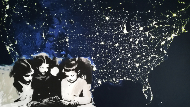 Lienas Bondares mākslas darba fragments