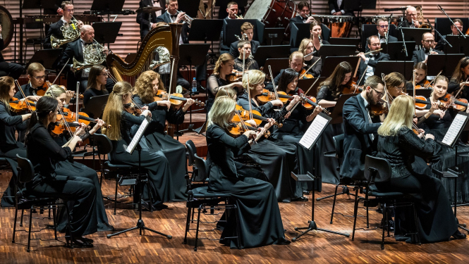 Liepājas simfoniskais orķestris, foto: Jānis Vecbrālis.