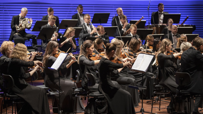 Liepājas simfoniskais orķestris, foto: Jānis Vecbrālis.