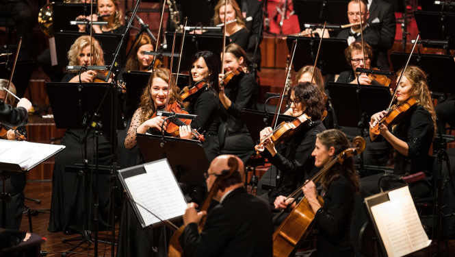 Liepājas simfoniskais orķestris, foto: Valters Pelns.