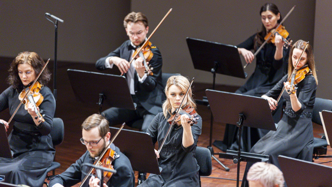 Liepājas simfoniskais orķestris, foto: Jānis Vecbrālis.