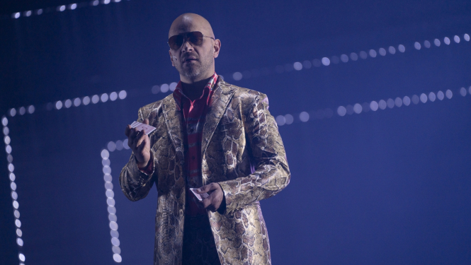 Aktieris Lauris Dzelzītis izrādes "Lilioms" mēģinājumā, foto: Marko Rass