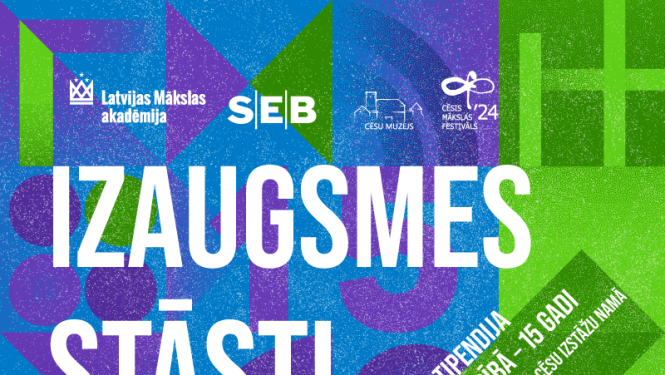 Krāsains fons ar uzrakstu: Izaugsmes stāsti