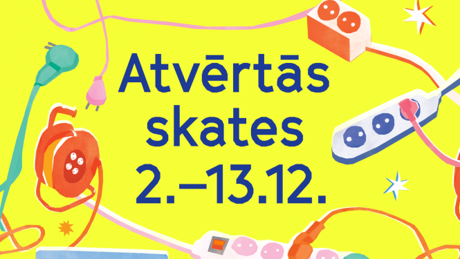 Latvijas Mākslas akadēmijaa aicina uz Atvērtajām skatēm - afiša